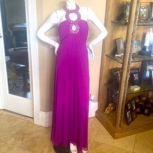 Dusk Collection by Sheila Yen Fushia Gown Dress Sz 8
